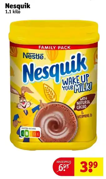 Kruidvat Nesquik 1.1 kilo aanbieding