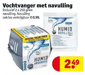 Kruidvat Vochtvanger met navulling aanbieding