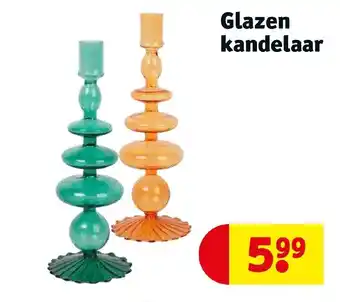 Kruidvat Glazen kandelaar aanbieding