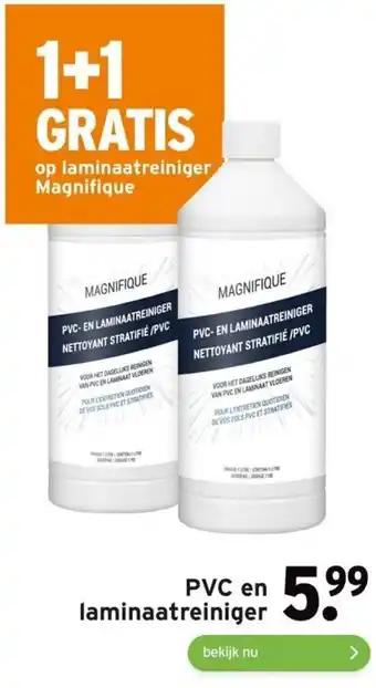 GAMMA PVC en laminaatreiniger 1+1 gratis aanbieding