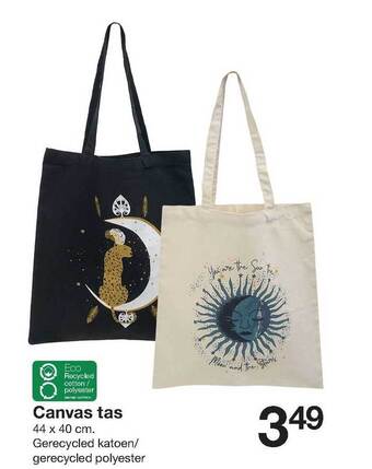 Zeeman Canvas tas aanbieding