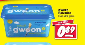 Nettorama G'woon Halvarine 500 gram aanbieding