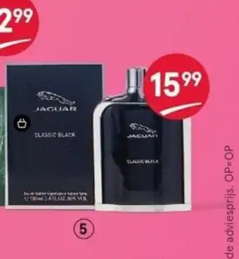 Etos Jaguar Classic Black eau de toilette 100 ml aanbieding