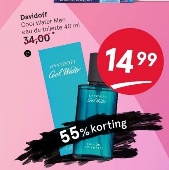Davidoff Cool Water Men eau de toilette 40 ml aanbieding bij Etos