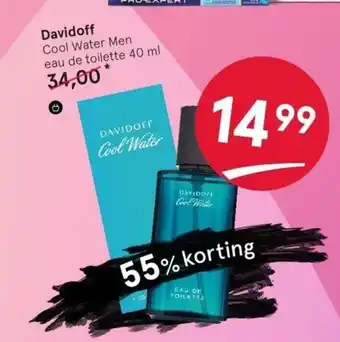 Etos Davidoff Cool Water Men eau de toilette 40 ml aanbieding