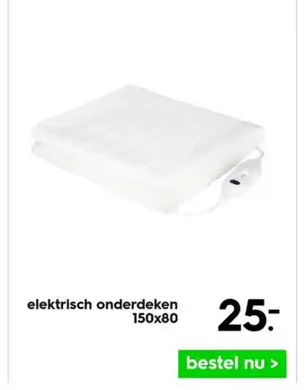 HEMA Elektrisch onderdeken 150x80 aanbieding