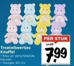 Vomar Voordeelmarkt Troetelbeertjes knuffel aanbieding