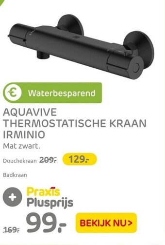 Praxis Aquavive Thermostatische Kraan Irminio aanbieding
