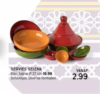 Xenos Servies Selena : tajine Ø 27 cm of schaaltjes aanbieding