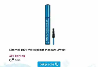 Plein.nl Rimmel 100% waterproof mascara zwart aanbieding