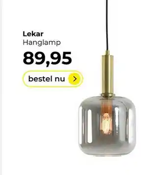 Lampidee Lekar hanglamp 1-licht aanbieding