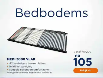 TotaalBED Medi 3000 vlak bedbodems aanbieding