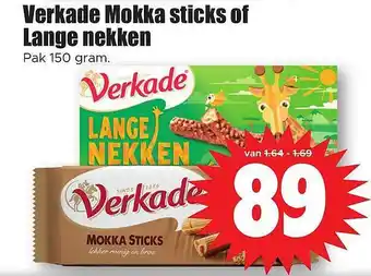 Dirk Verkade mokka sticks of lange nekken aanbieding