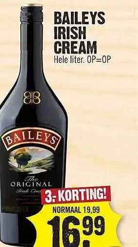 Dirk Bailys irish cream aanbieding