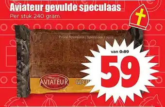 Dirk Aviateur gevulde speculaas aanbieding