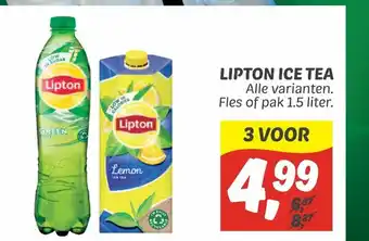 Dekamarkt Lipton ice tea 1.5 liter aanbieding