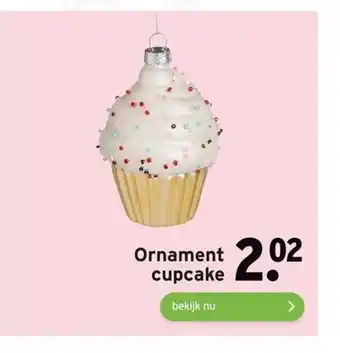 GAMMA Ornament cupcake aanbieding