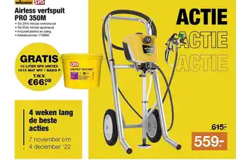 BOUWMAAT Wagner airless verfspuit pro 350m aanbieding