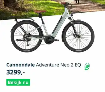 Mantel Cannondale adventure neo 2 eq fiets aanbieding