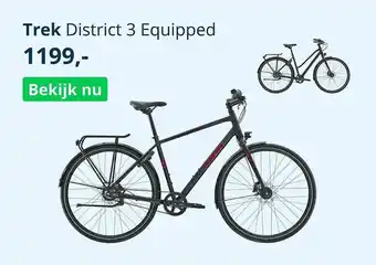 Mantel Trek district 3 equipped fiets aanbieding