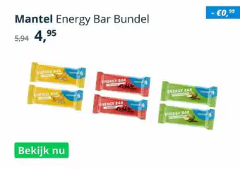 Mantel Mantel energy bar bundel aanbieding