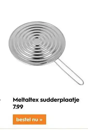 Blokker Meltaltex sudderplaatje aanbieding