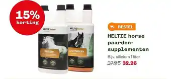 Welkoop Heltie horse paarden supplementen 15% korting aanbieding