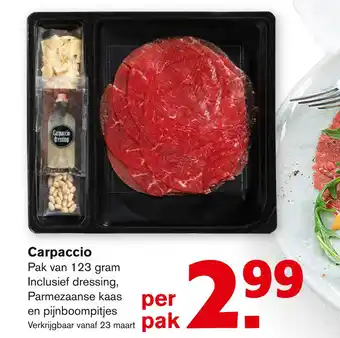 Hoogvliet Carpaccio 123 gram aanbieding