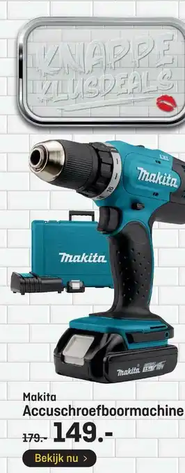 Hubo Makita accuschroefboormachine aanbieding