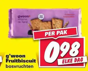 Nettorama G'woon fruitbiscuit bosvruchten aanbieding