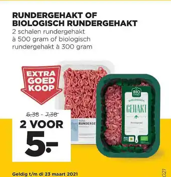 Jumbo Rundergehakt Of Biologische Rundergehakt aanbieding