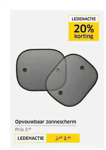 ANWB Opvouwbaar zonnescherm aanbieding