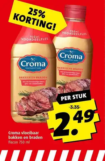 Boni Croma Vloeibaar Bakken En Braden 25% korting aanbieding