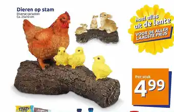 Action Dieren Op Stam aanbieding