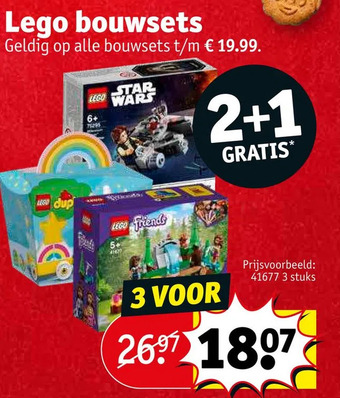 Kruidvat Lego bouwsets aanbieding
