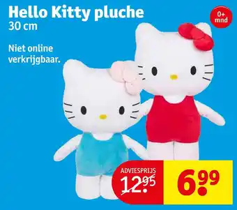 Kruidvat Hello kitty pluche aanbieding