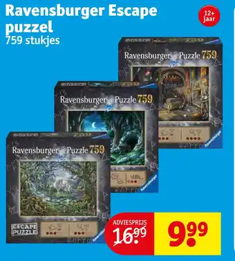 Kruidvat Ravensburger escape puzzel aanbieding