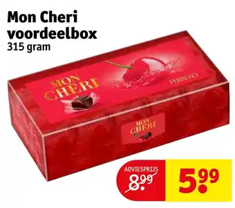 Kruidvat Mon cheri voordeelbox aanbieding