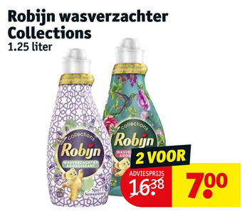 Kruidvat Robijn wasverzachter collections aanbieding