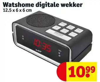 Kruidvat Watshome digitale wekker aanbieding