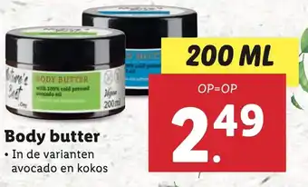 Lidl Body butter aanbieding