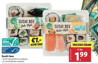 Lidl Sushi-box aanbieding