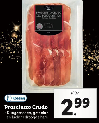 Lidl Prosciutto crudo aanbieding