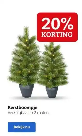 Boerenbond Kerstboompje verkrijgbaar in 2 maten. aanbieding