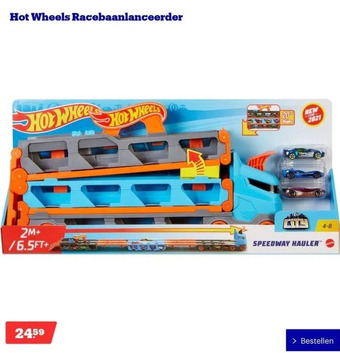 Bol.com Hot wheels racebaanlanceerder aanbieding