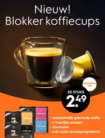 Blokker Blokker koffiecups aanbieding