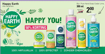 De Online Drogist Happy earth aanbieding