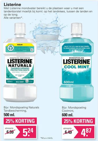 De Online Drogist Listerine aanbieding