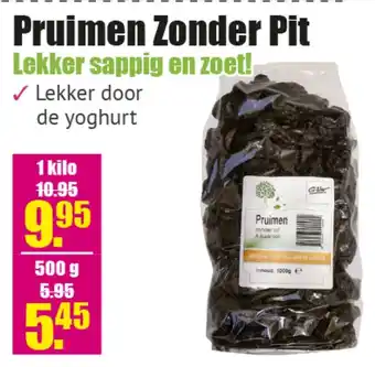 Gezond & Wel Pruimen zonder pit aanbieding