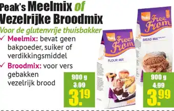 Gezond & Wel Peak's meelmix of vezelrijke broodmix aanbieding